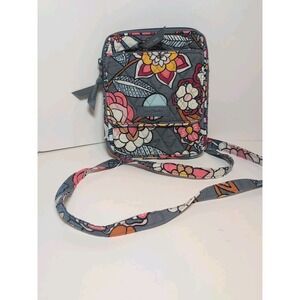 Vera Bradley Crossbody Retired Tropical‎ Evening Mini Hipster Bag Purse Reader